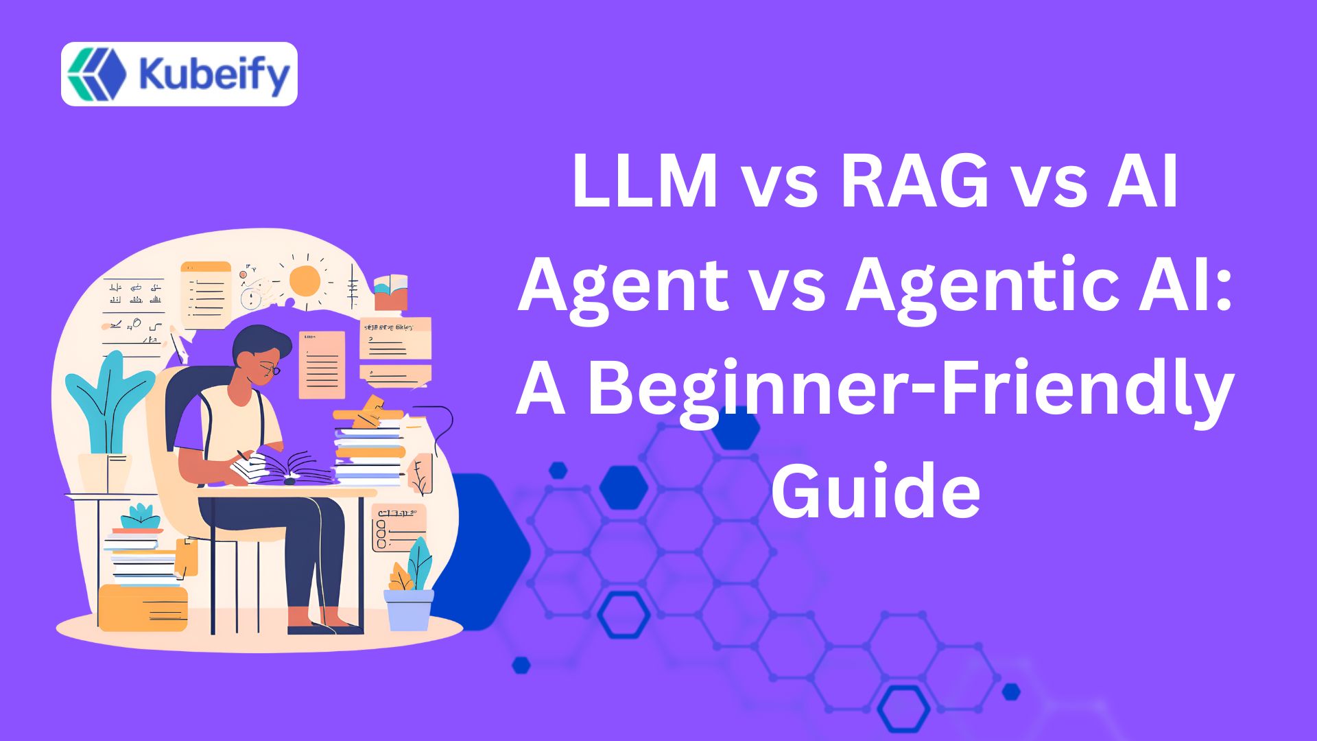 LLM vs RAG vs AI Agent vs Agentic AI: A Beginner-Friendly Guide For Developers
